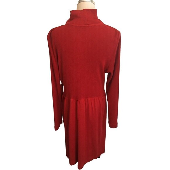Russ Berens Red Size Extra Large Dress Duster Lagenlook Minimalist XL NEW NWT - Picture 3 of 7